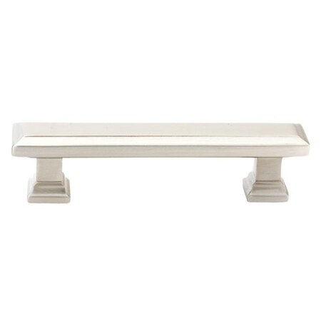 Patioplus 3 in. Geometric Rectangular Cabinet Pull, Satin Nickel PA1635146